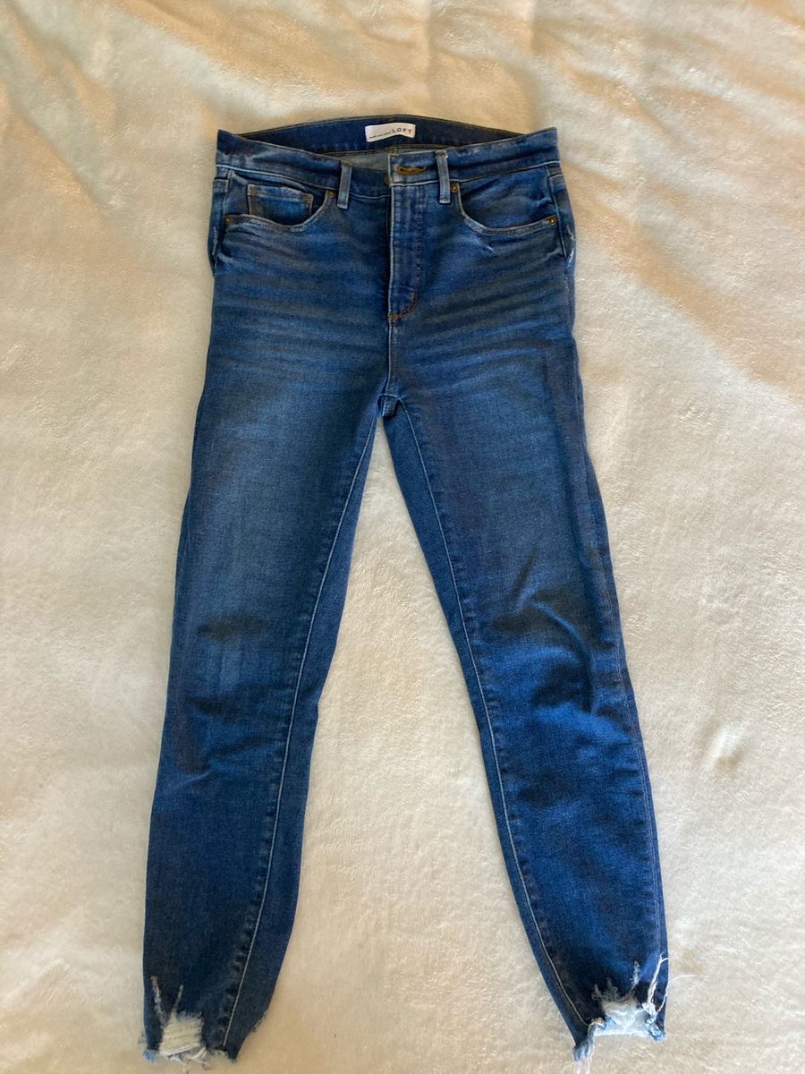 High rise dark wash Jean skinny